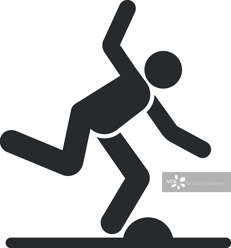 小心脚下警告标志图片素材