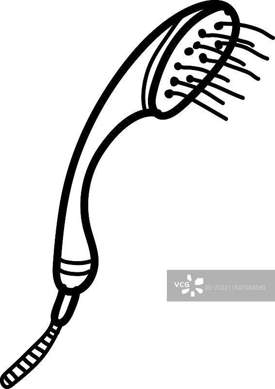 涂鸦淋浴头图片素材