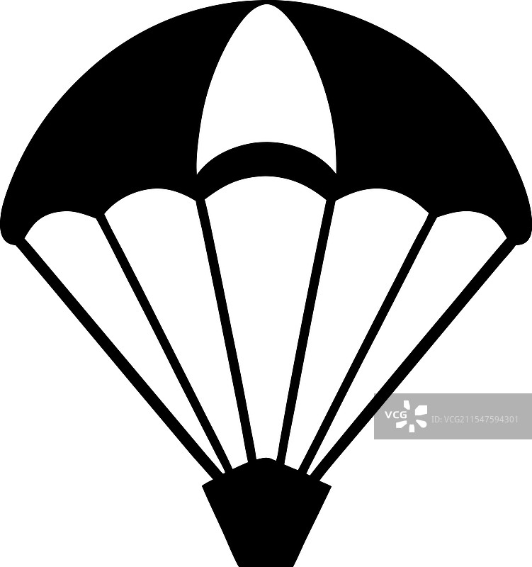 冒险的降落伞剪影设计图片素材