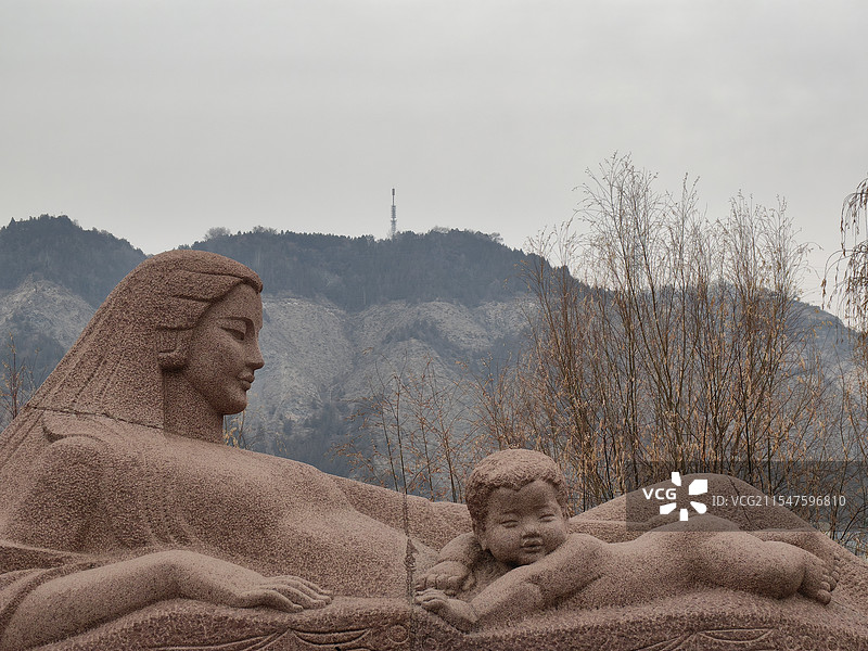 兰州黄河母亲雕像图片素材