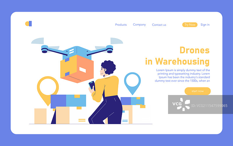 物流自动化平面图图片素材