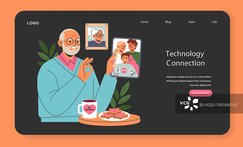 退休人员在空荡荡的公寓中应对孤独图片素材