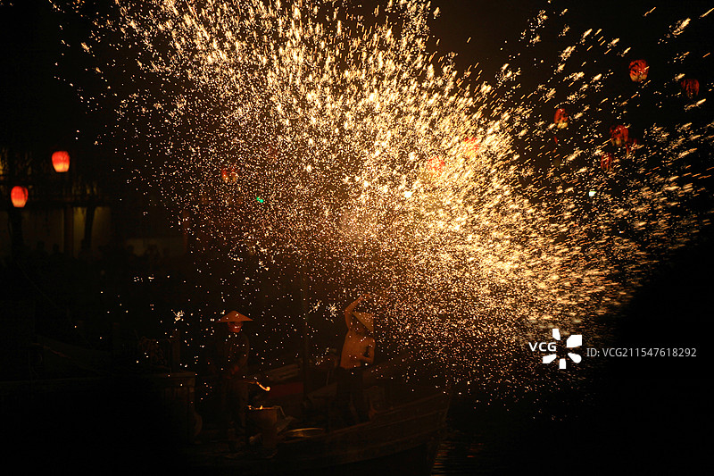 打铁花图片素材