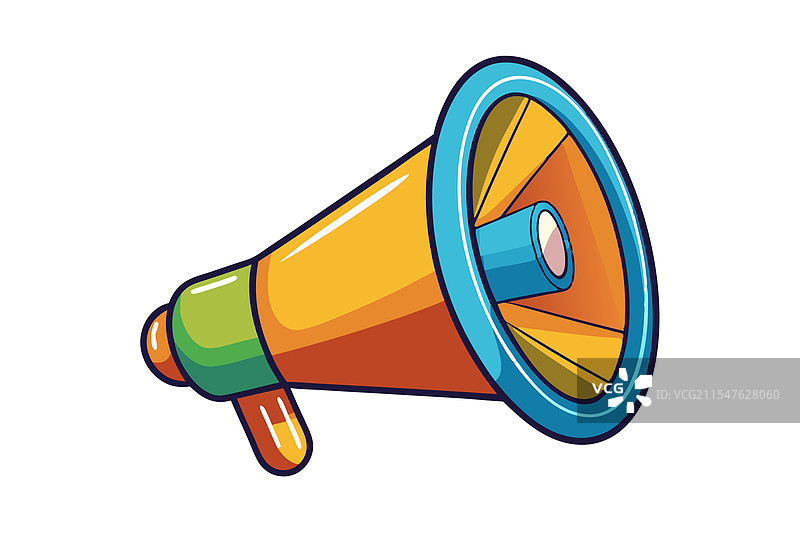 引人注目的大喇叭艺术，采用鲜艳的色彩设计图片素材