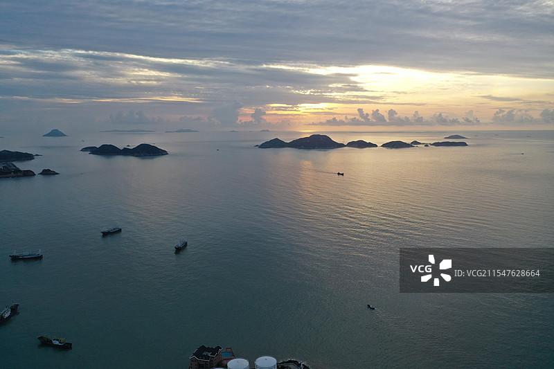 温岭石塘航拍图片素材