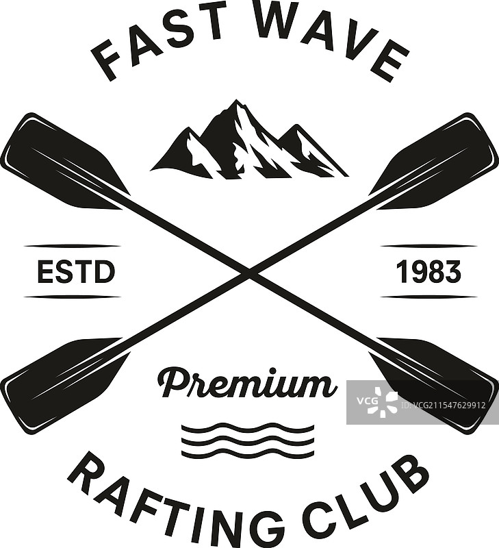 漂流复古标志模板设计图片素材