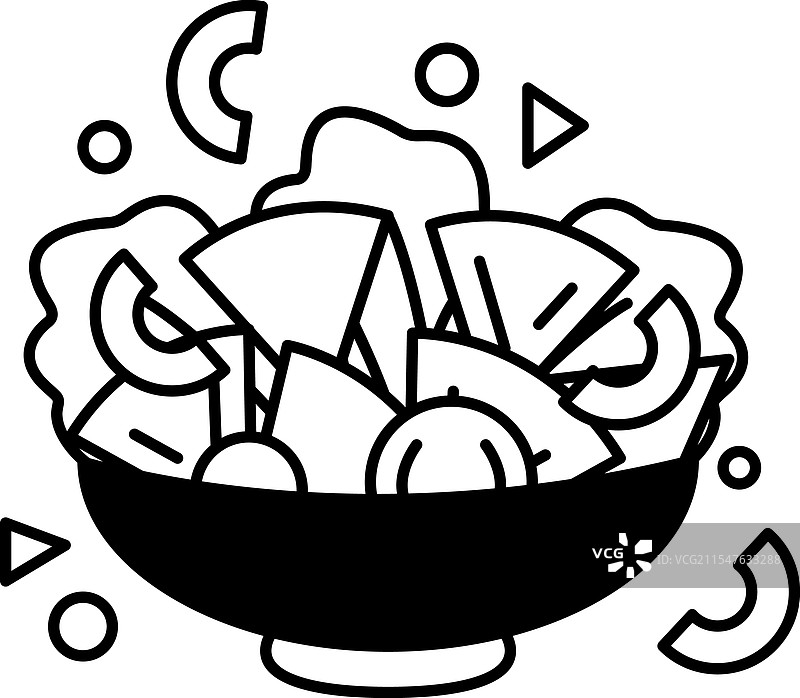 一碗包含多种蔬菜的沙拉图片素材