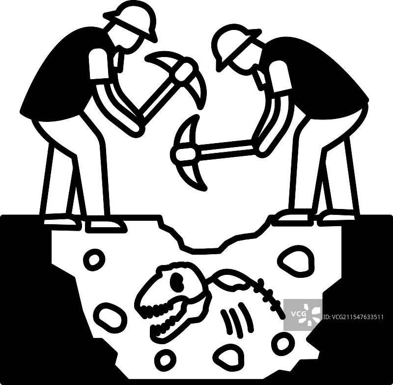 两个男人正在挖土，其中一个人图片素材