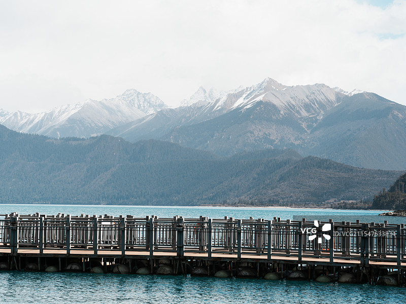 巴松措图片素材