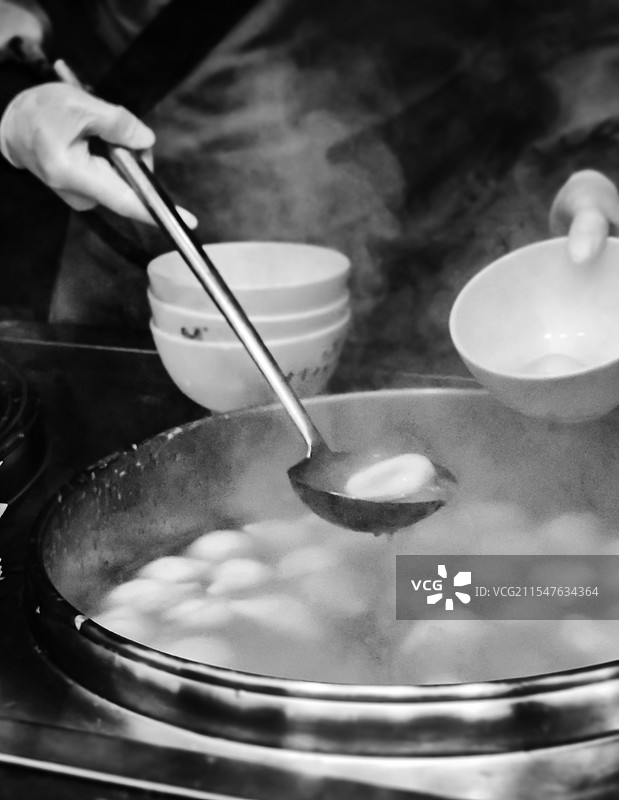 《上海七宝镇的汤圆》图片素材