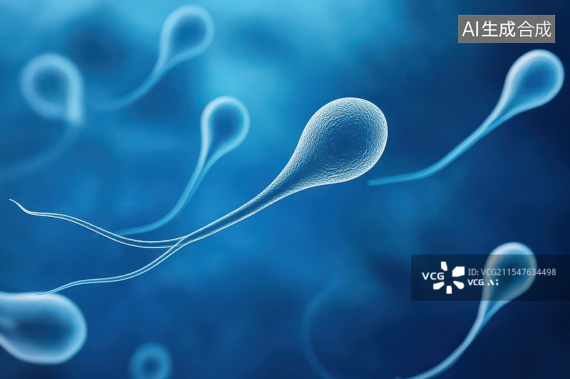【AI数字艺术】精子细胞图片素材