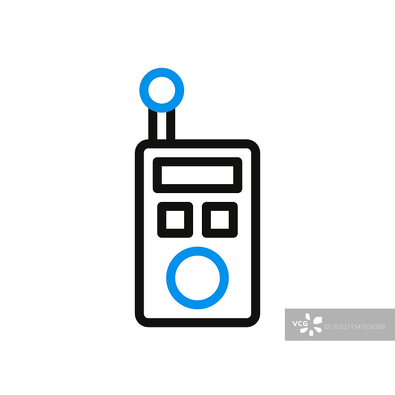 简单的两用无线电线条艺术图片素材