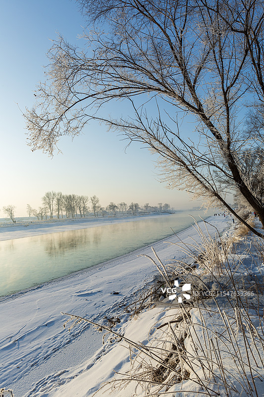 吉林市龙潭区雾凇岛自然奇观雾凇盛景图片素材