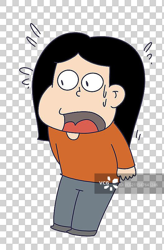 吃惊的女性形象图片素材