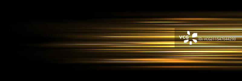 光速效果与金色光线图片素材