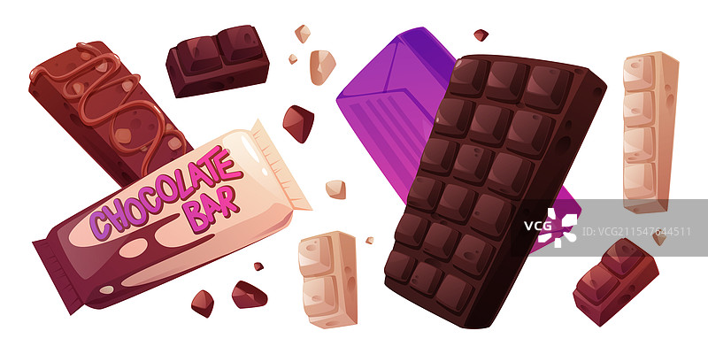黑白巧克力棒的收藏图片素材