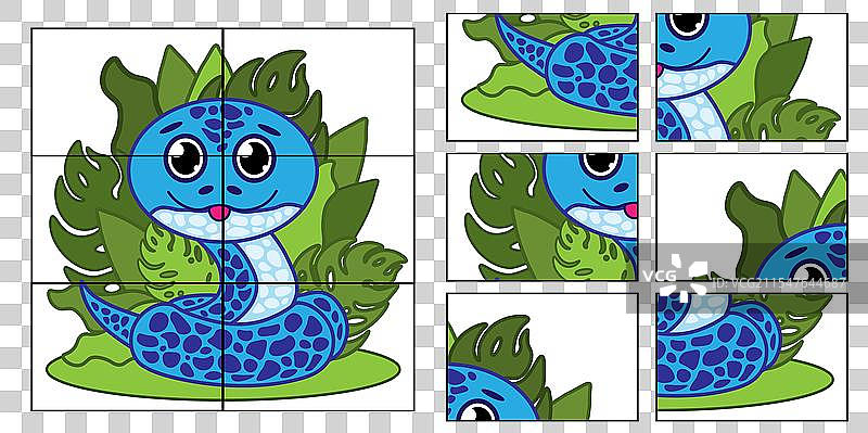 儿童游戏收集拼图教育图片素材