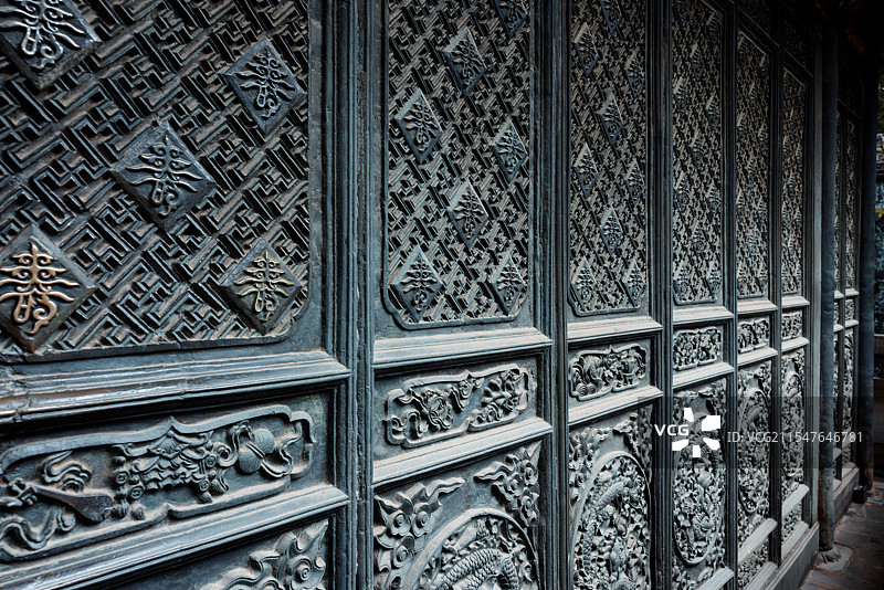 金殿纯铜铸殿局部特写照片图片素材