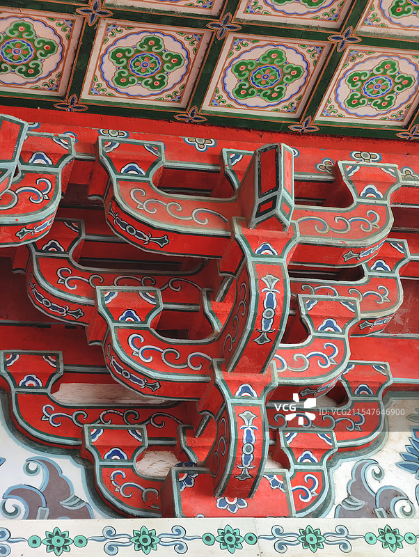 滕王阁屋檐特写图片素材