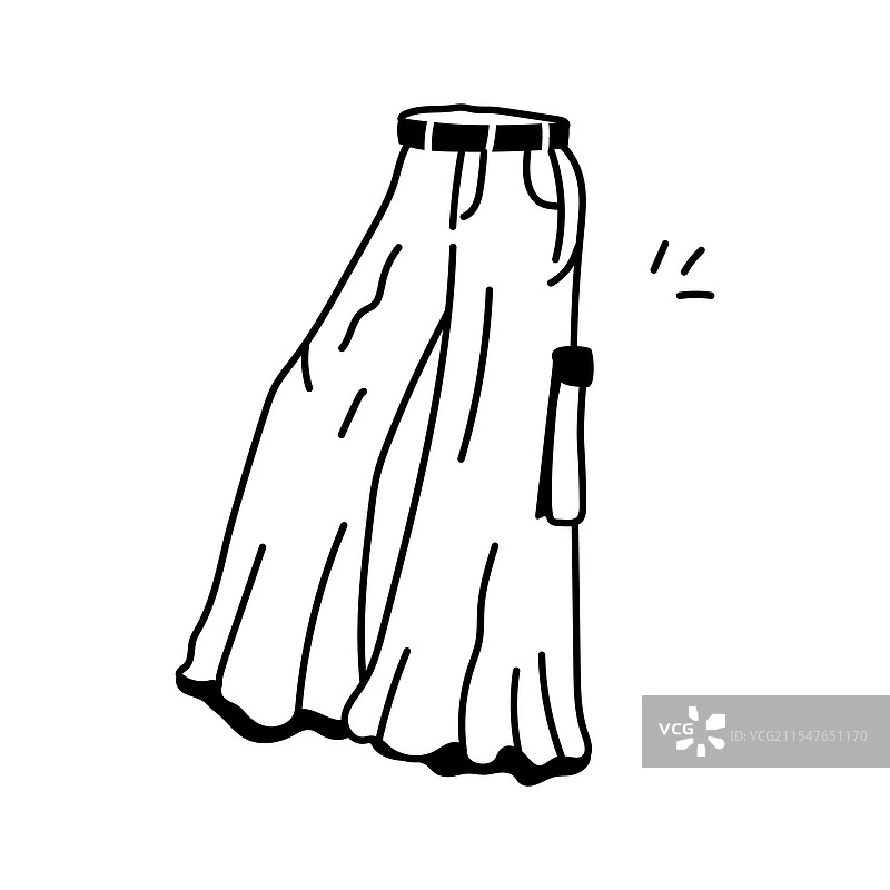 喇叭裤图片素材