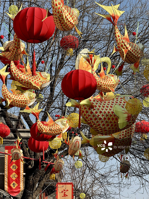 胡同里的年味儿-厂甸庙会图片素材