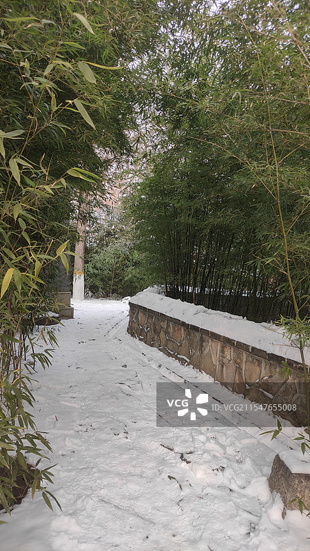 北京大觉寺雪景图片素材