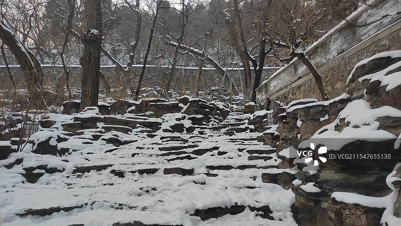 北京大觉寺雪景图片素材