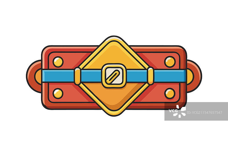 生动设计的卡通风格夹子图标图片素材