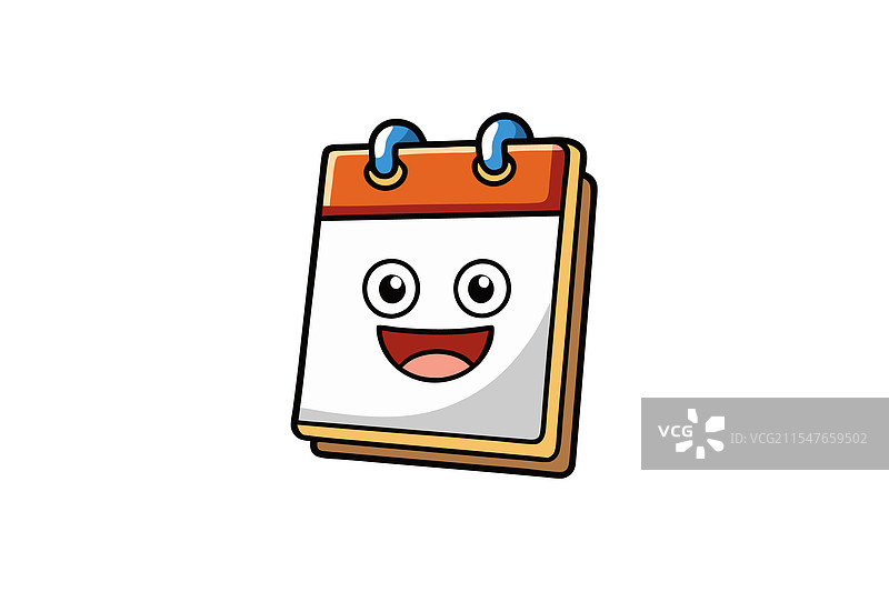 创意且充满活力的卡通风格计划本图片素材