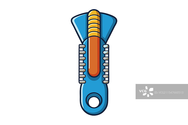 充满活力的卡通拉链图标，形状创意独特图片素材