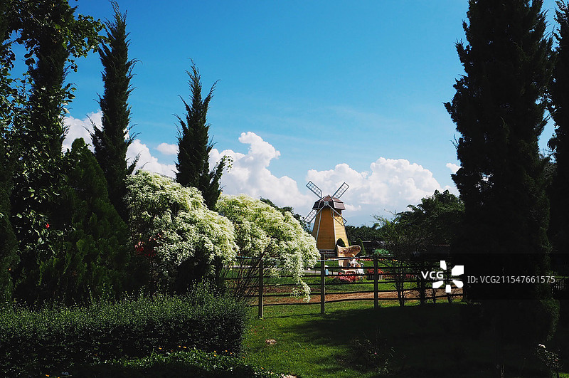 田园风车图片素材