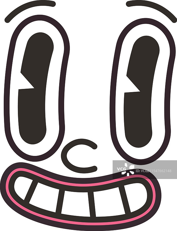 卡通角色的快乐面孔图片素材