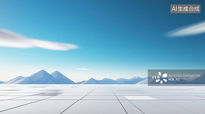 【AI数字艺术】汽车广告背景图——现代风格建筑与广场图片素材