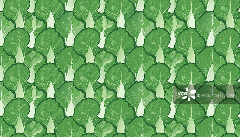 无缝图案的绿色卷心菜蔬菜图片素材