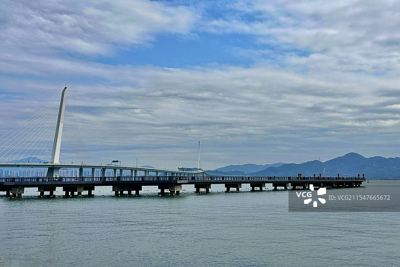 深圳湾观海栈桥图片素材
