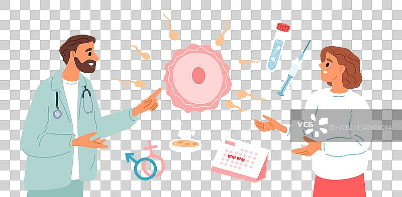 家庭计划妇科医生建议女性图片素材