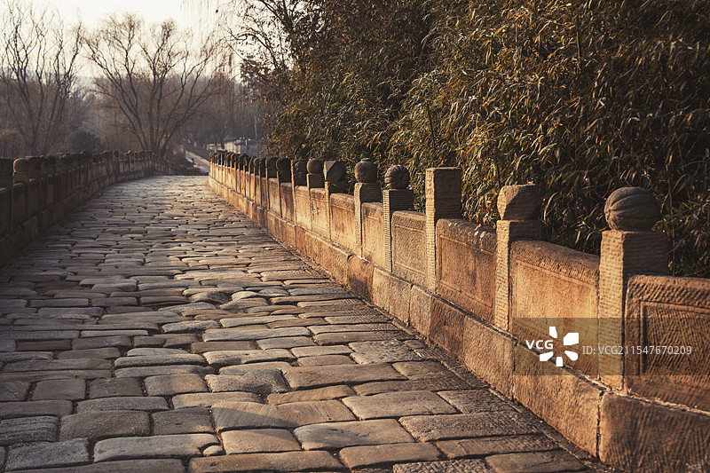 陕西韩城司马迁祠芝秀桥图片素材