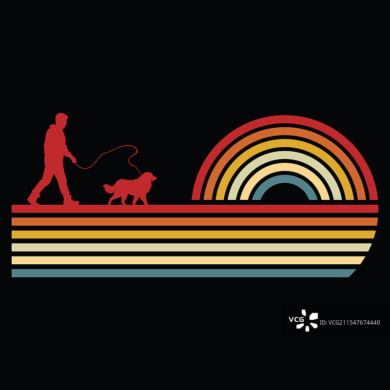 复古的莱昂伯格犬图片素材