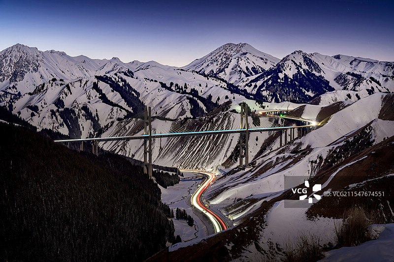 果子沟大桥图片素材