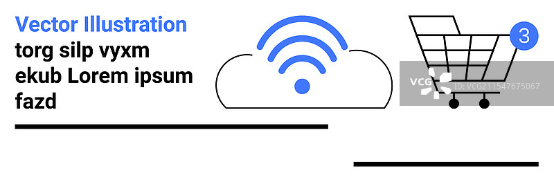 云计算与电子商务购物车图片素材