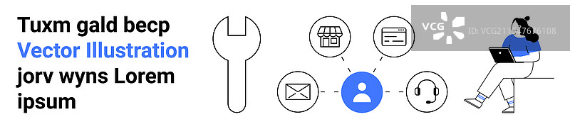 远程支持与客户服务工具图片素材