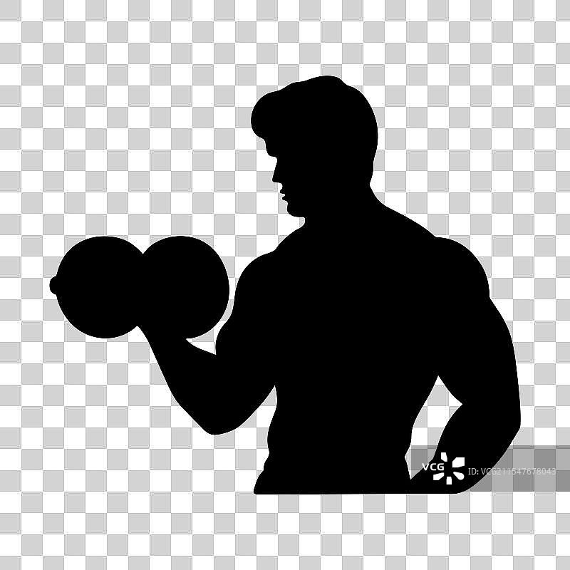 肌肉手臂健身标志标签徽章LOGO图片素材