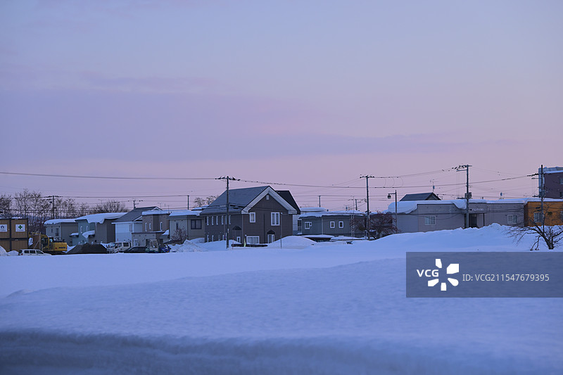 雪地道路图片素材