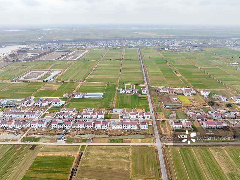 江苏省连云港市灌云县潮河湾风景区农村村庄风光图片素材