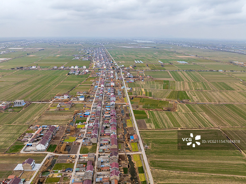江苏省连云港市灌云县潮河湾风景区农村村庄风光图片素材
