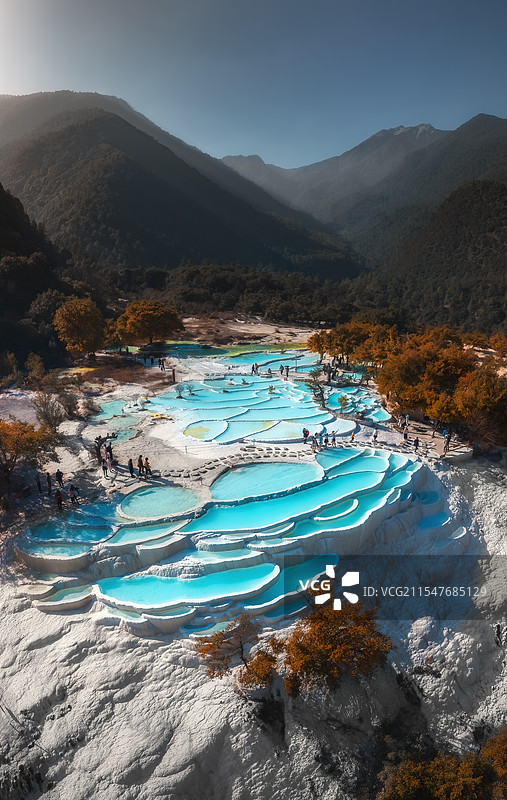 云阶玉砌-香格里拉白水台图片素材