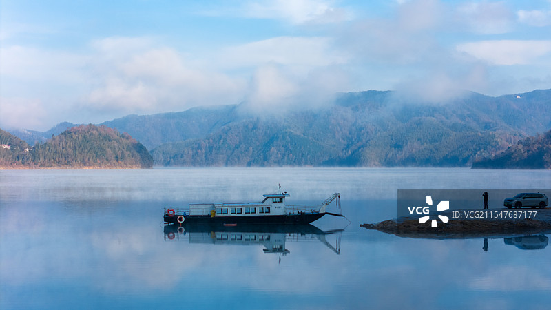 安徽六安：佛子岭水库风光图片素材