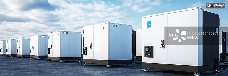 【AI数字艺术】新能源存储技术创新绿色能源解决方案钠离子电池和氢能的抽象可视化可持续发展概念图片素材