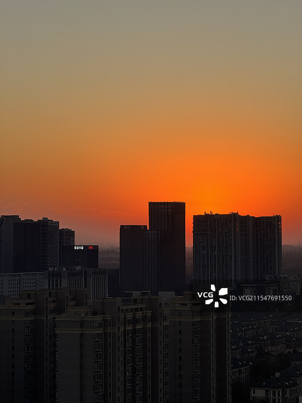 城市日落图片素材