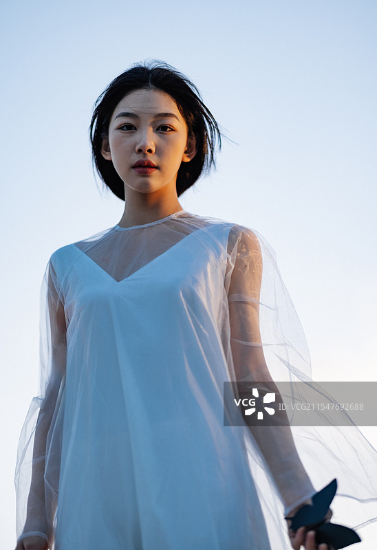 文艺情绪风格东方女性摄影图图片素材